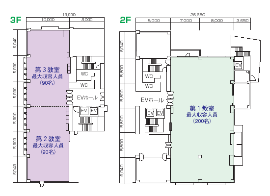 2・3階フロアガイド