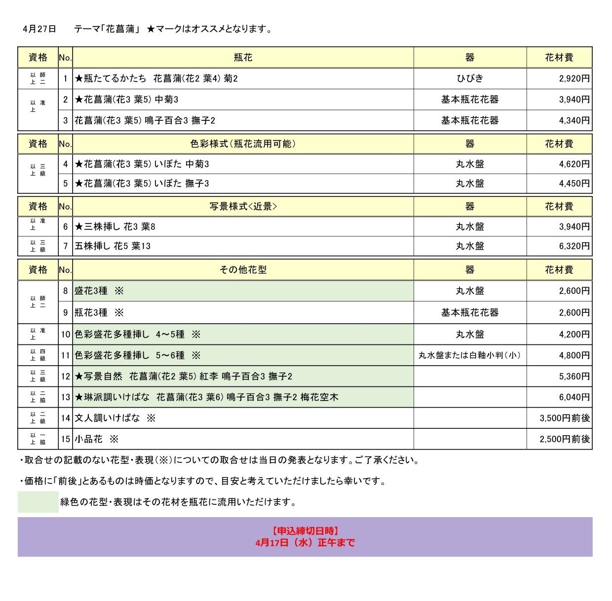 2024年4月27日花専科取合せ表.jpg